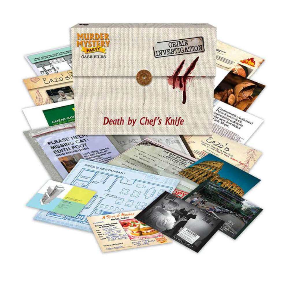 Murder Mystery Party: Case Files Chefs Knife - Funky Gifts NZ