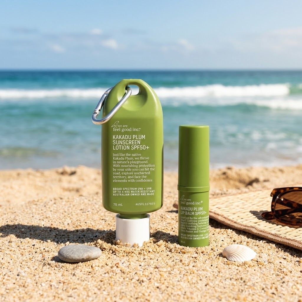 Kakadu Plum Sunscreen + Lip Balm Bundle