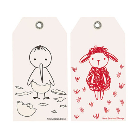 Kiwiana Gift Tags - NZ Kiwi - Funky Gifts NZ