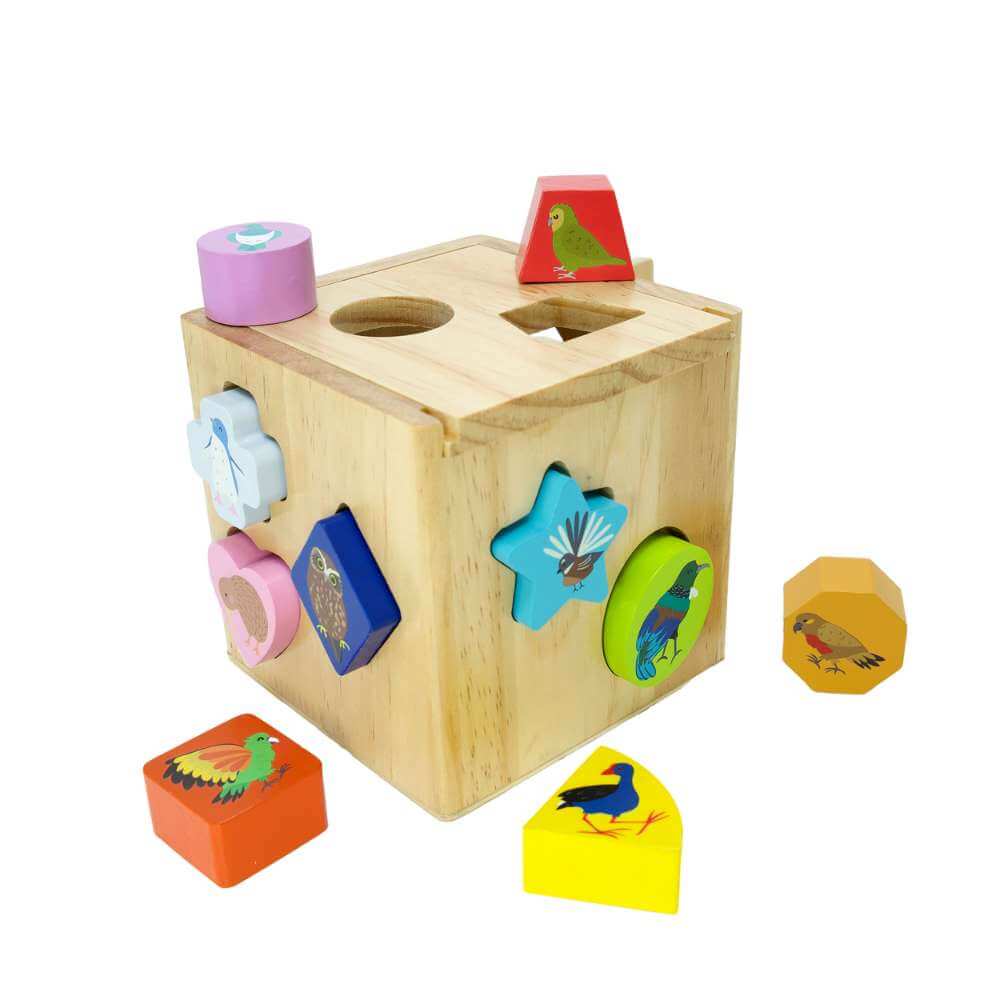 NZ Birds Shape Sorter - Funky Gifts NZ