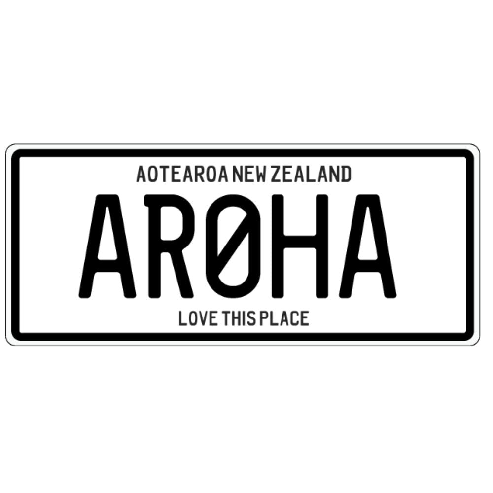 Number Plate Magnet - Aroha - Funky Gifts NZ