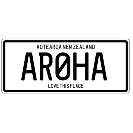 Number Plate Magnet - Aroha - Funky Gifts NZ