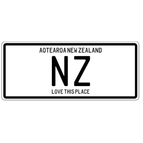 Number Plate Magnet - NZ - Funky Gifts NZ