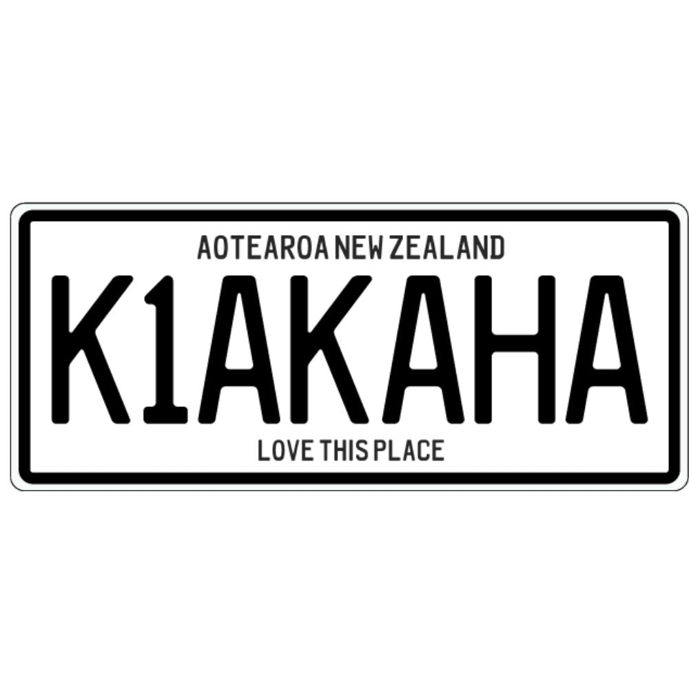 Number Plate Magnet - Kia Kaha - Funky Gifts NZ