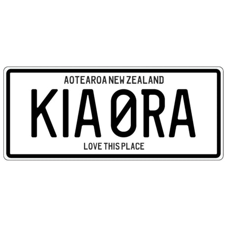 Number Plate Magnet - Kia Ora - Funky Gifts NZ