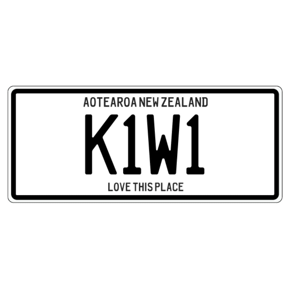 Number Plate Magnet - Kiwi - Funky Gifts NZ