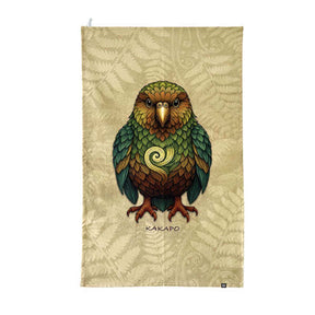 NZ Tea Towel - Nest Kakapo - Funky Gifts NZ