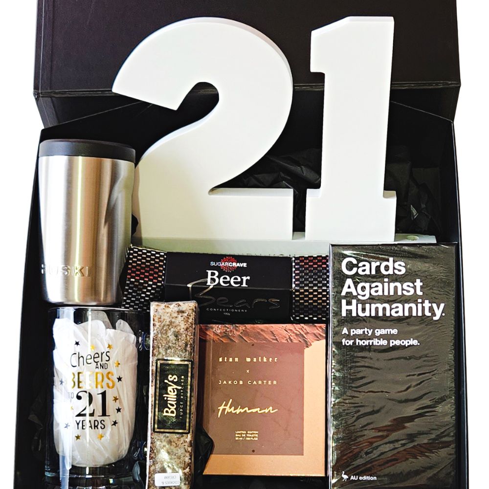 Cheers to 21 Years Gift Box - Funky Gifts NZ