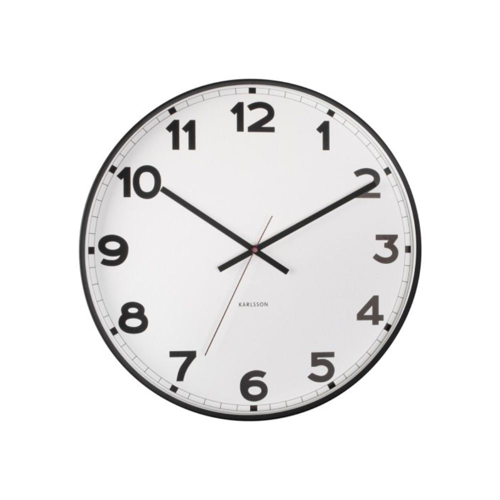 Karlsson Wall Clock New Classic - Medium White - Funky Gifts NZ