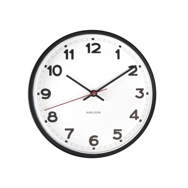 Karlsson Wall Clock New Classic - Small White - Funky Gifts NZ