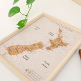New Zealand Travel Map Pin Board - Medium - Funky Gifts NZ