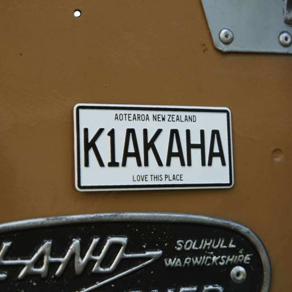 Number Plate Magnet - Kia Kaha - Funky Gifts NZ