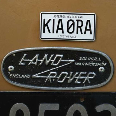 Number Plate Magnet - Kia Ora - Funky Gifts NZ