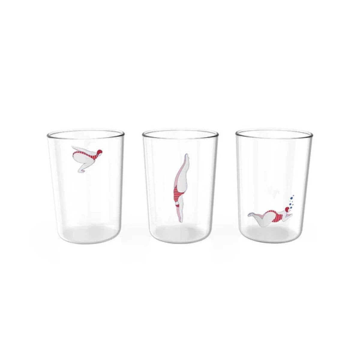 Deep Dive Set of 3 Glasses - Funky Gifts NZ