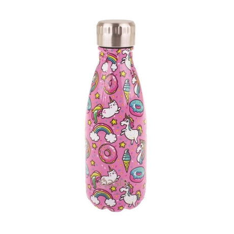 Oasis Kids Stainless Steel Bottle 350ml- Unicorns - Funky Gifts NZ