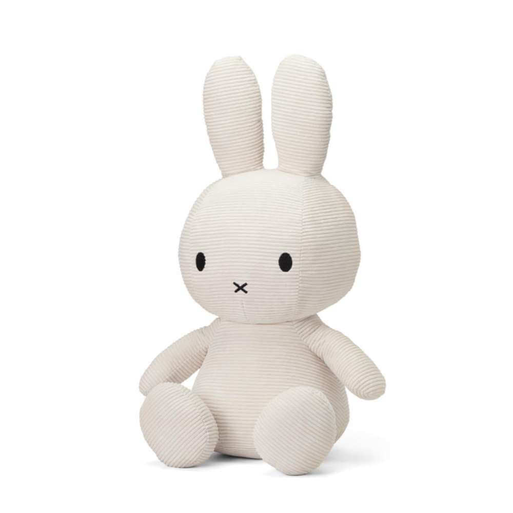 Miffy Eco Corduroy Off White 33cm - Funky Gifts NZ