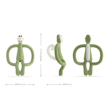 Matchstick Monkey Teething Toy - Olive - Funky Gifts NZ