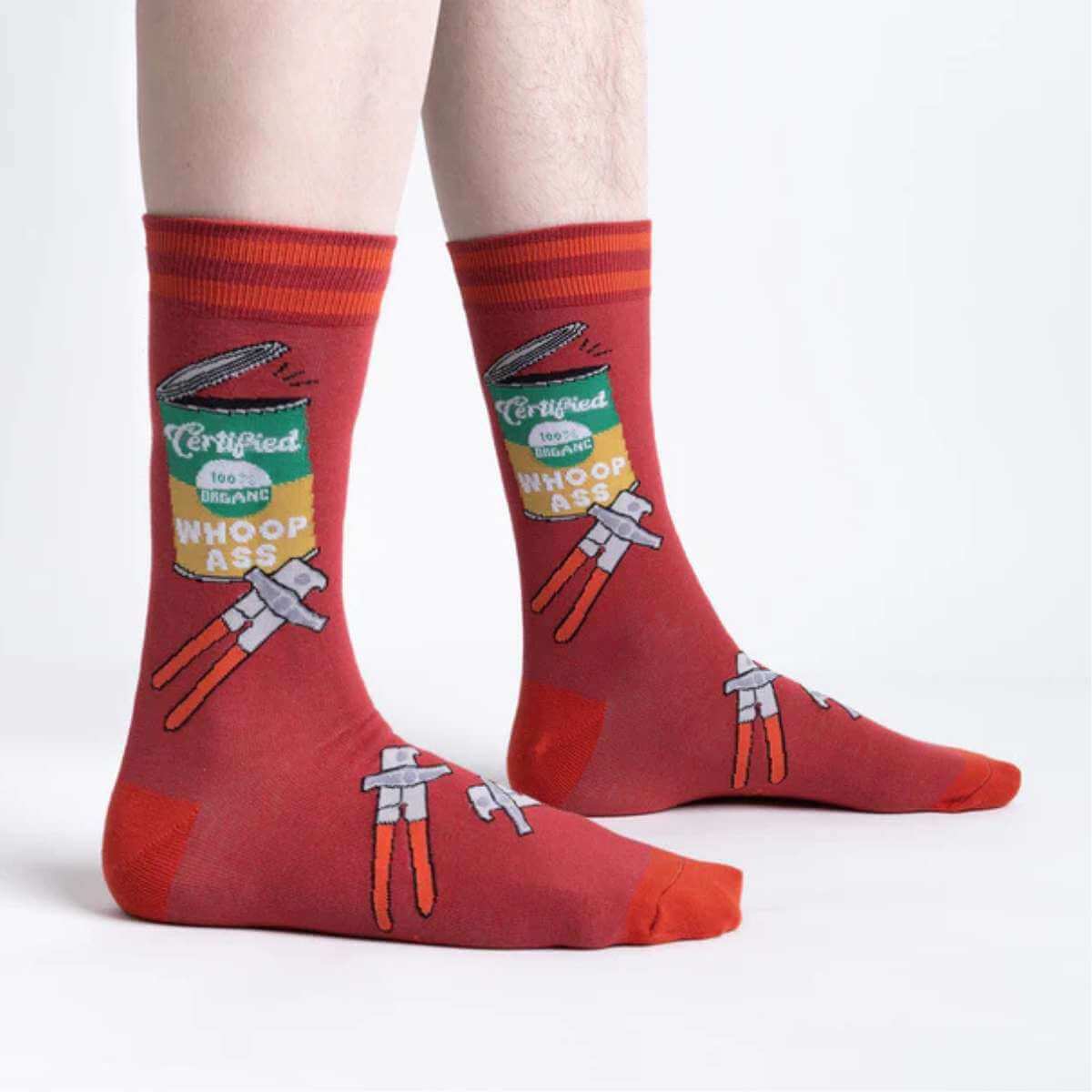 Sock It To Me Socks - Men's Crew - Opening Up A Can - Funky Gifts NZ
