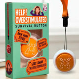 Overstimulated Button - Funky Gifts NZ