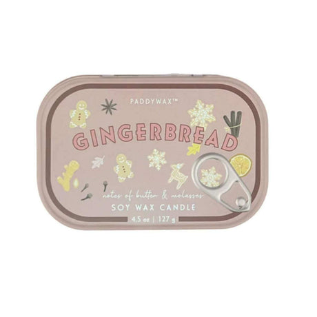 Paddywax Bistro Tin Candle - Gingerbread - Funky Gifts NZ