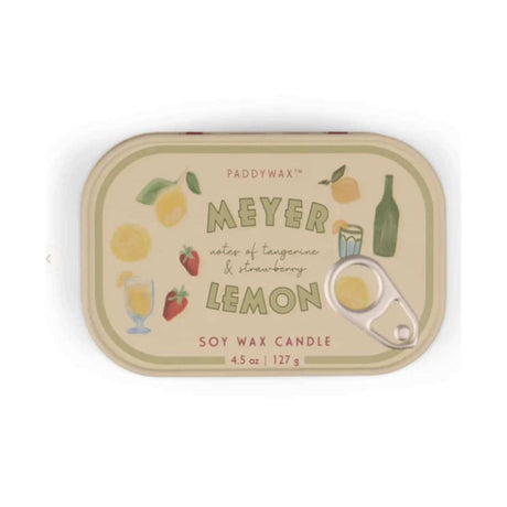 Paddywax Bistro Tin Candle - Meyer Lemon - Funky Gifts NZ
