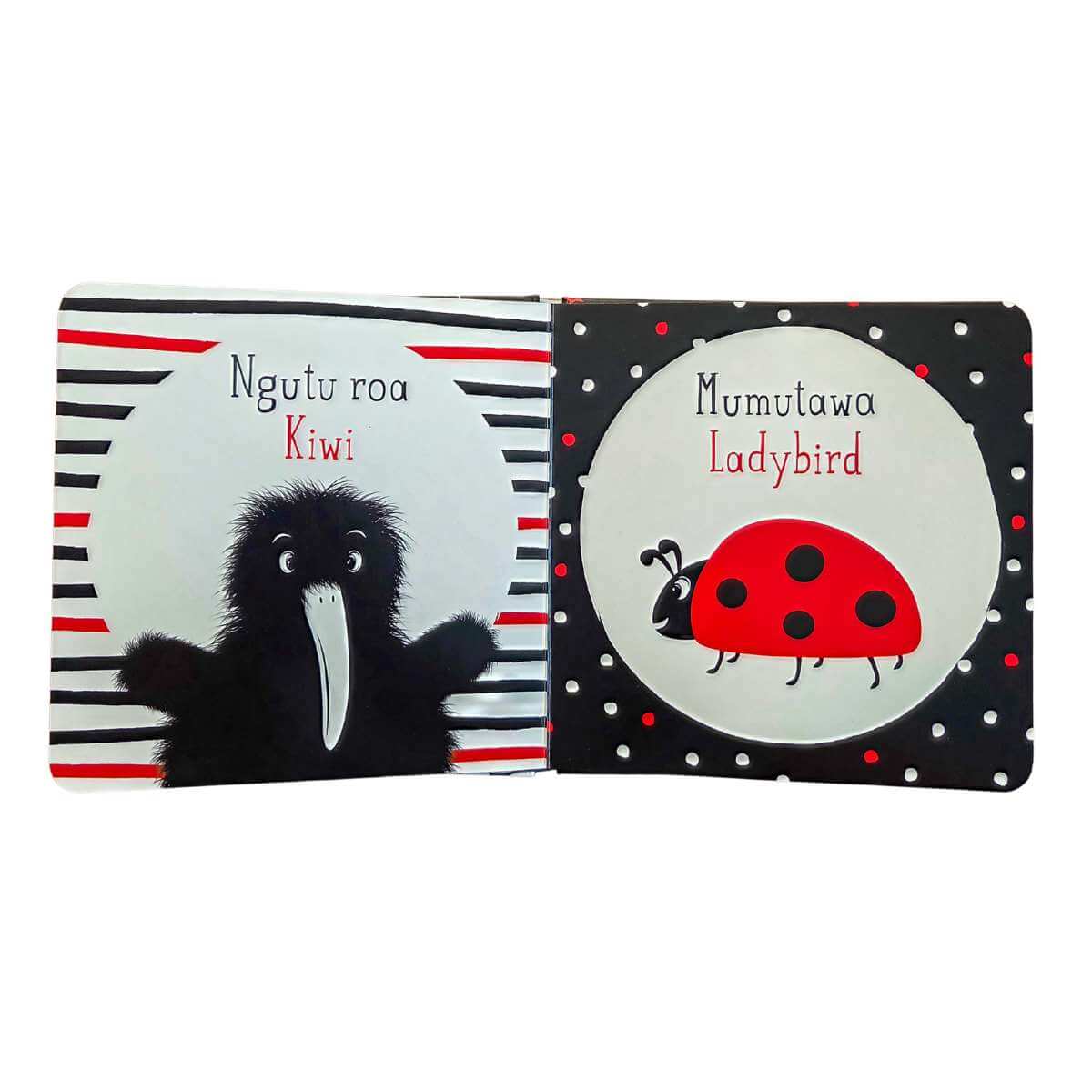 Pee Wee the Kiwi's First Black and White Book - Funky Gifts NZ