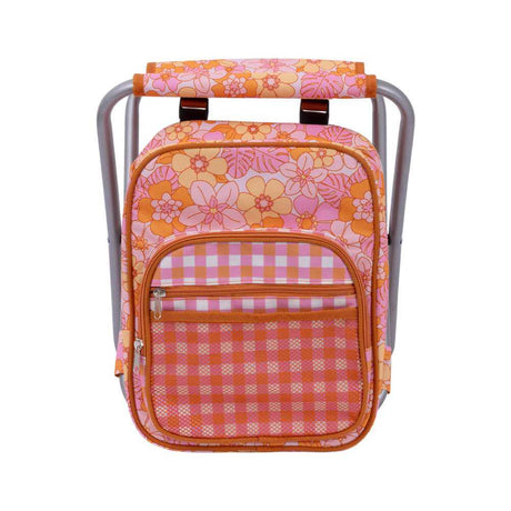 Picnic Cooler Chair - Pink Retro - Funky Gifts NZ