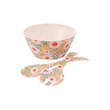 Floral Picnic Salad Set - Green Spring - Funky Gifts NZ