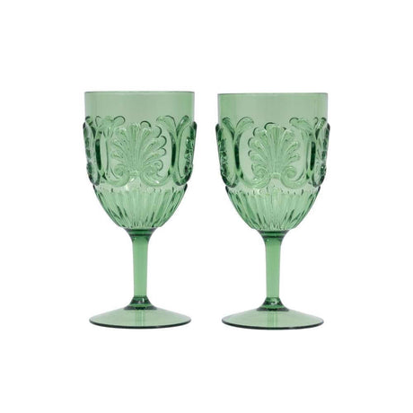 Picnic Wine Glasses - Green Spring - Funky Gifts NZ