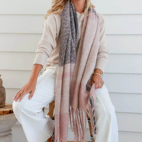 Comfort Scarf - Pink Charcoal - Funky Gifts NZ