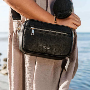 Ponsonby Crossbody Bag - Black - Funky Gifts NZ