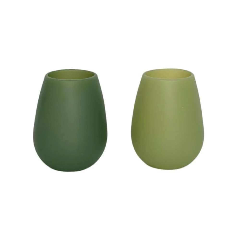 Fegg Silicone Unbreakable Glasses - Sage + Olive - Funky Gifts NZ