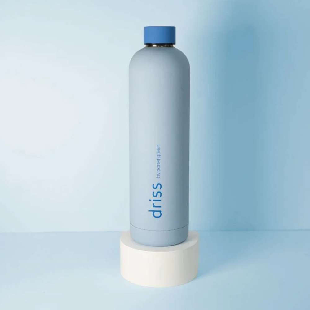 Driss Insulated Stainless Steel Water Bottle Sky + Kingfisher - Funky Gifts NZ