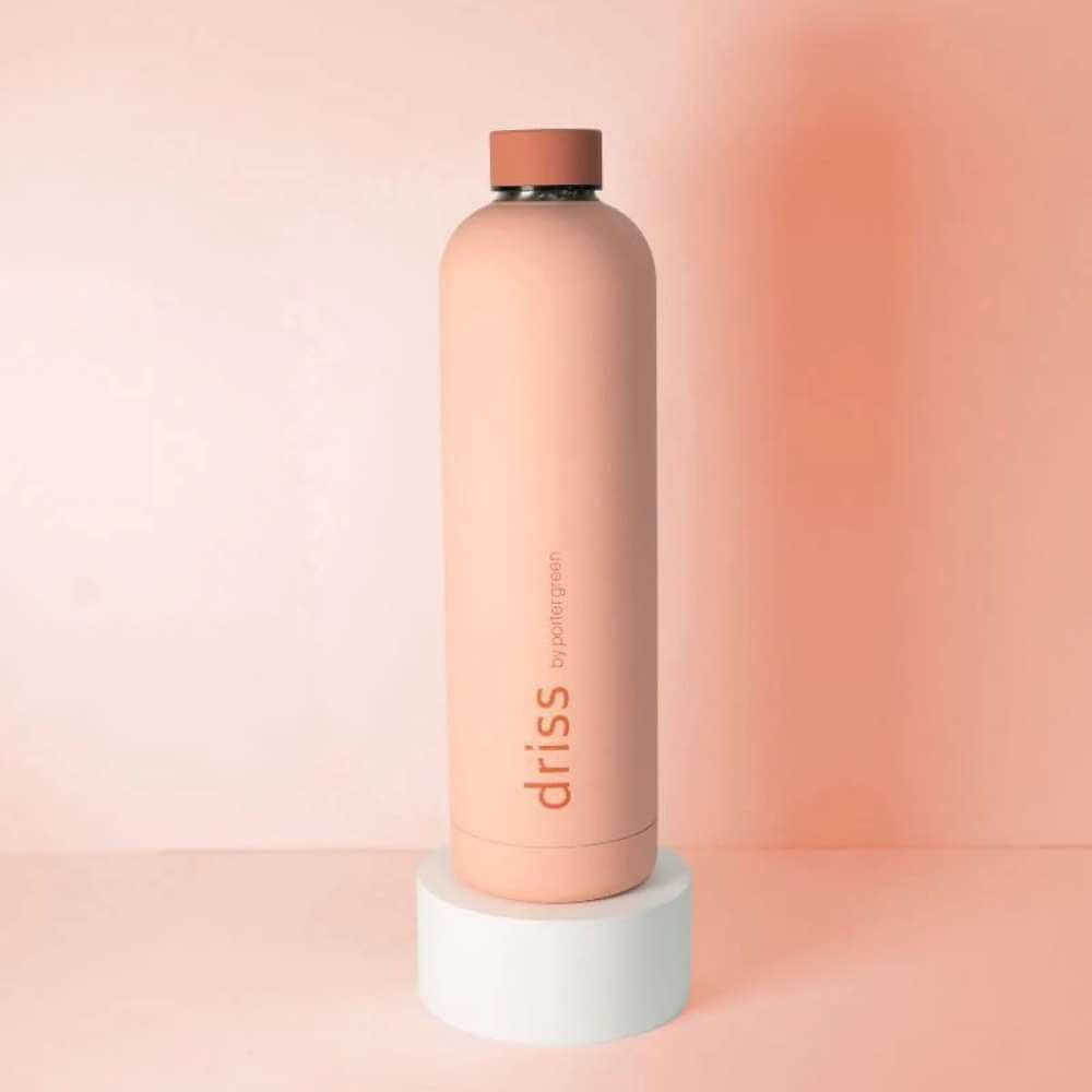 Driss Insulated Stainless Steel Water Bottle Terra + Peach - Funky Gifts NZ