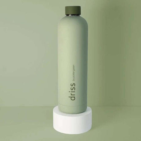 Driss Insulated Stainless Steel Water Bottle Sage + Olive - Funky Gifts NZ