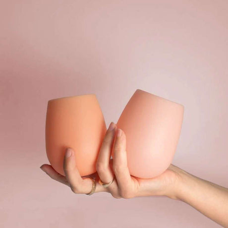 Fegg Silicone Unbreakable Glasses - Peach + Petal - Funky Gifts NZ