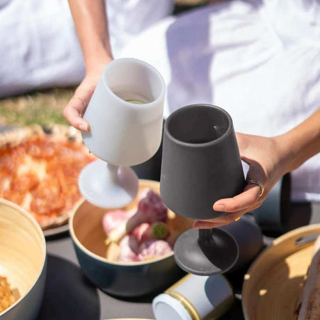 Swepp Silicone Unbreakable Wine Glasses - Smoke + Storm - Funky Gifts NZ