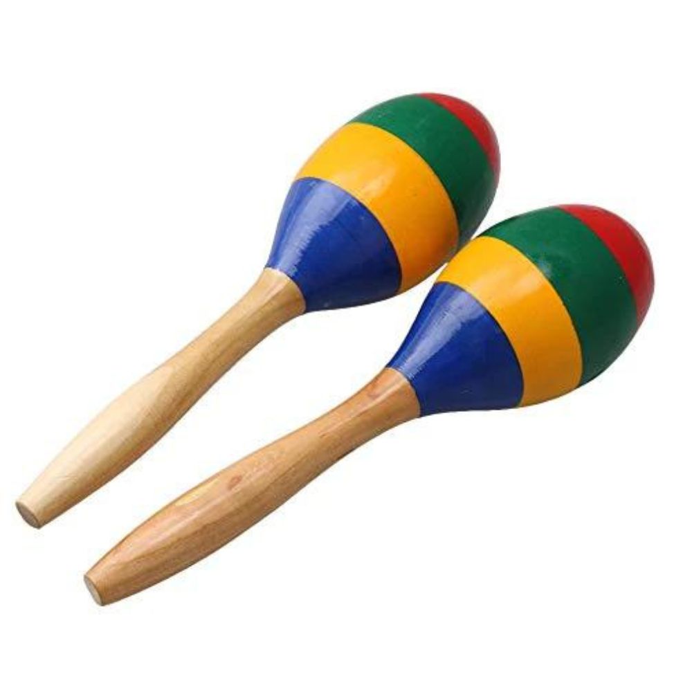 Colourful Wooden Maracas - Funky Gifts NZ