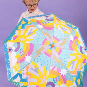 Rainbow - Colour Changing Umbrella 17" - Funky Gifts NZ