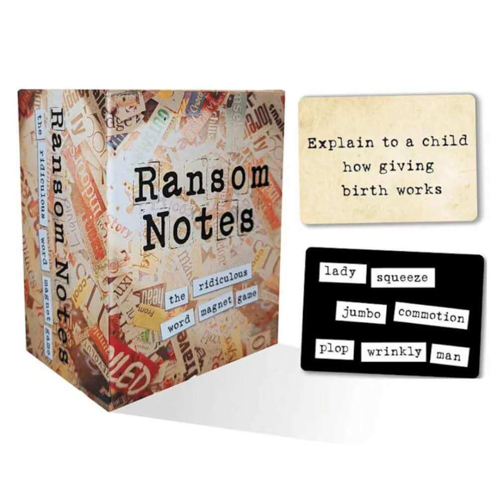 Ransom Notes: The Ridiculous Word Magnet Game - Funky Gifts NZ