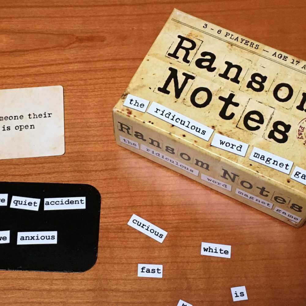 Ransom Notes: The Ridiculous Word Magnet Game - Funky Gifts NZ