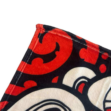 Koru Children's Blanket - Red - Funky Gifts NZ