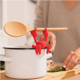 Red Spoon Holder & Steam Releaser - Funky Gifts NZ