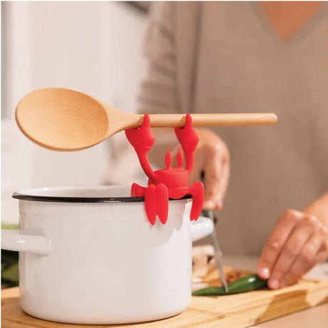 Red Spoon Holder & Steam Releaser - Funky Gifts NZ