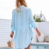 Retreat Shirt Dress Blue - Funky Gifts NZ