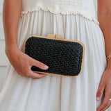 Riviera Clutch Bag - Black - Funky Gifts NZ