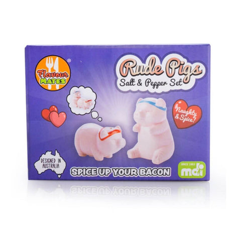 Salt & Pepper Set Rude Pigs - Funky Gifts NZ