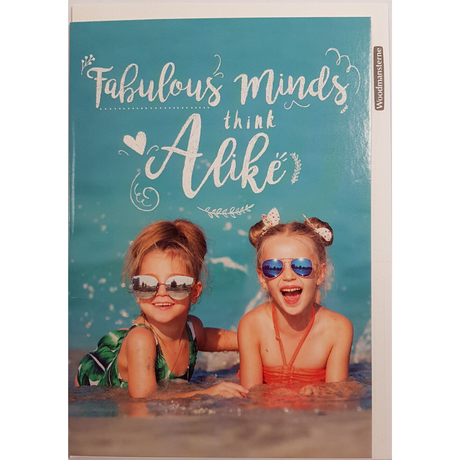 Greeting Card - Fabulous Minds Think Alike - Funky Gifts NZ