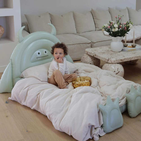 SunnyLife Kids Sleepover Bed Monster Sage - Funky Gifts NZ