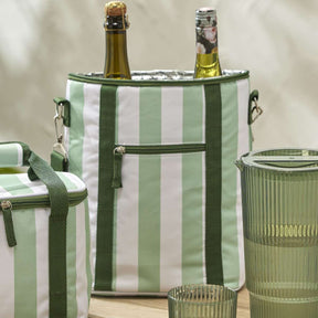 Davis & Waddell Saltara Wine Cooler Bag Green - Funky Gifts NZ